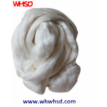 Fibra de seda Roving blanca natural 100%